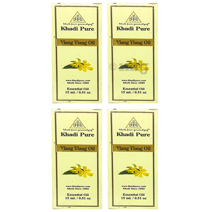 Khadi Pure Ylang Ylang Essential Oil (15 ml Each)