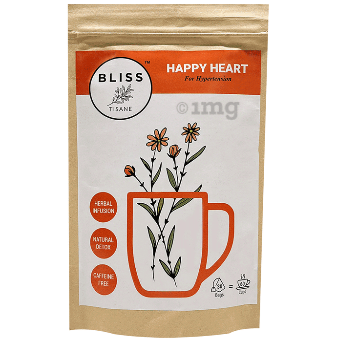 Bliss Tisane Herbal Tea for Hypertension Care | BP Control | High & Low Blood Pressure Cure (2gm Each)