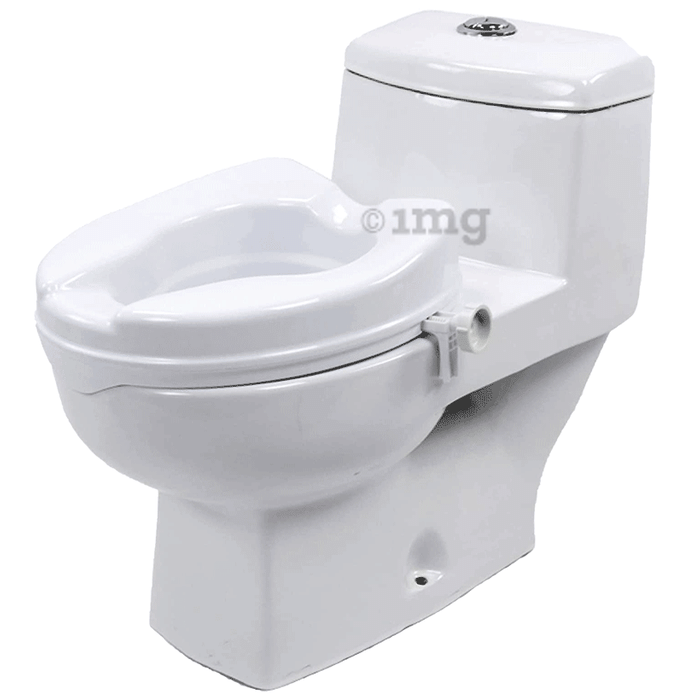 Entros SC7060C Easy Fixed Raised Toilet Seat Toilet Bidet without Lid 6inch White