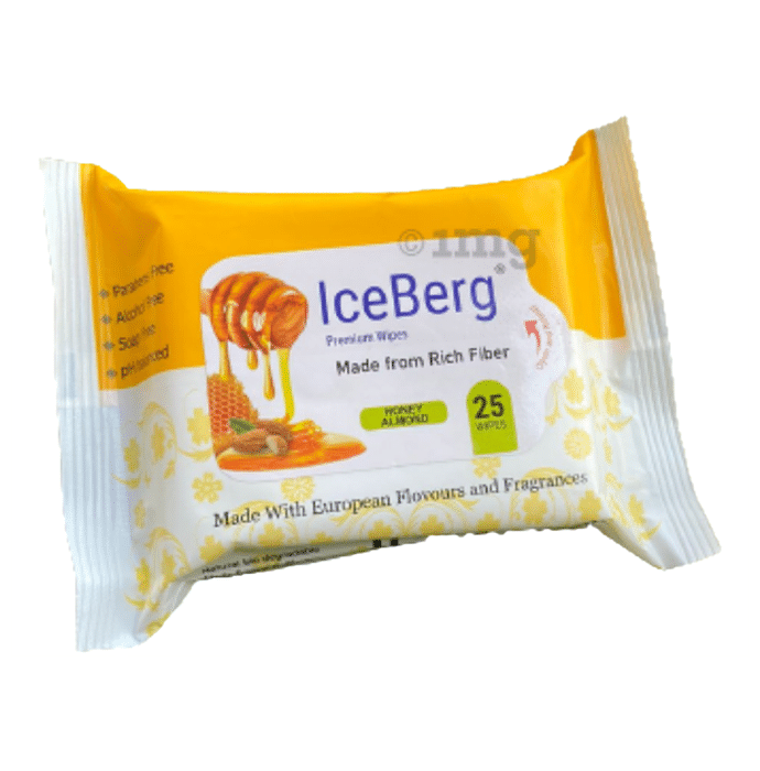 Ice Berg Premium Wipes (25 Each) Honey Almond