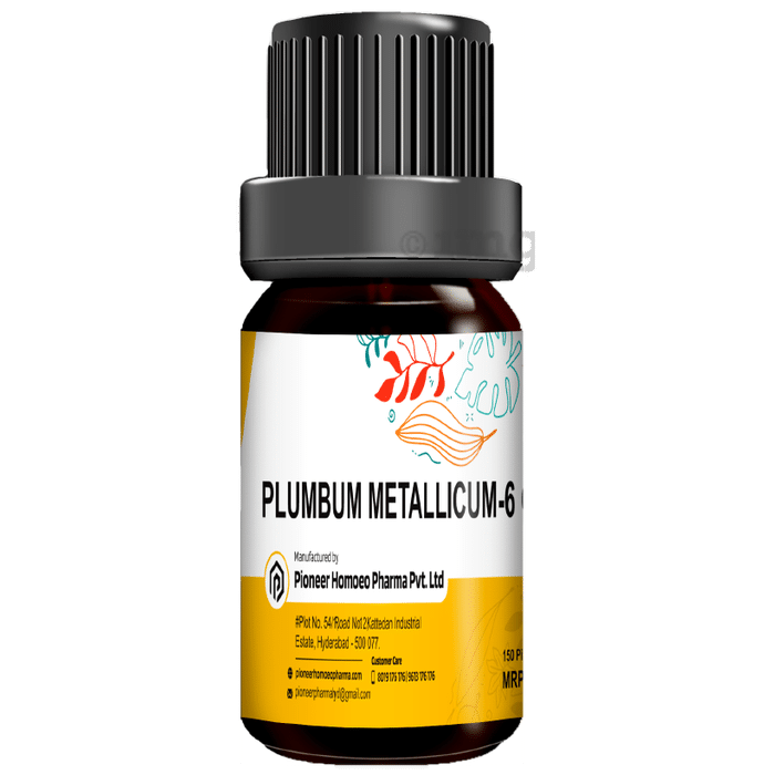Pioneer Pharma Plumbum Metallicum Globules Pellets Multidose Pills 6 CH