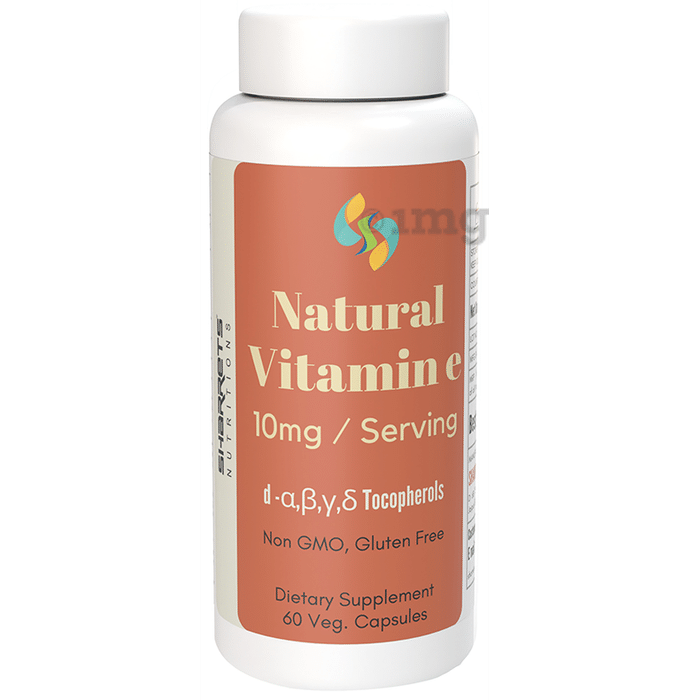 Sharrets Nutritions Natural Vitamin E Veg Capsule