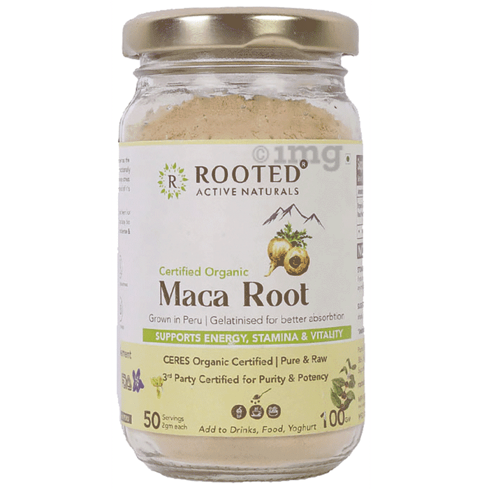 Rooted Active Naturals Certified Organic Maca Root Powder