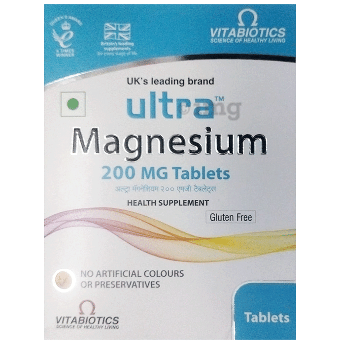 Ultra Magnesium 200mg Tablet | Mineral Support Tablet Gluten Free
