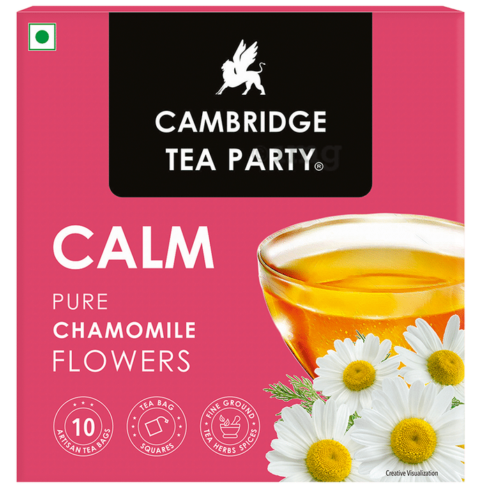Cambridge Tea Party Calm Pure Chamomile Flowers Tea Bag (1gm Each)