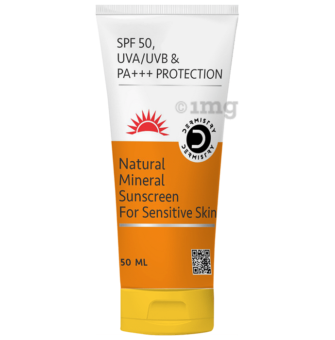 Dermistry Natural Mineral Based Sunscreen SPF-50 for Sensitive Skin