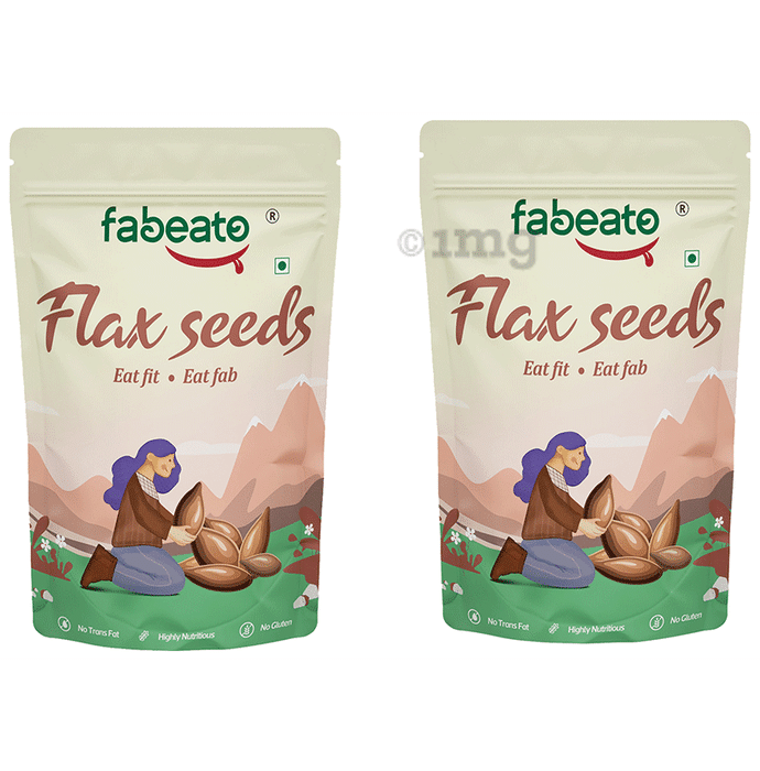 Fabeato Flax Seeds (250gm Each) | Fibre Rich | Hair Growth | Weight Loss