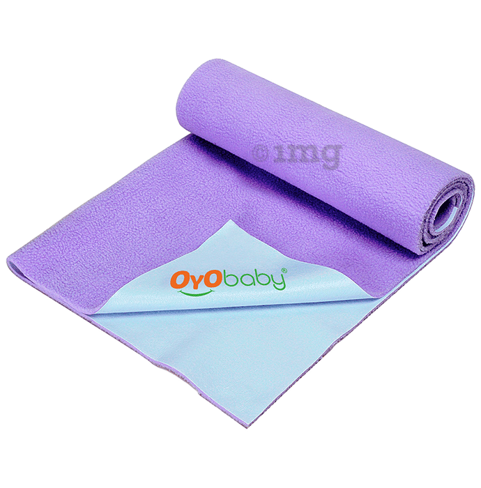 Oyo Baby Waterproof Bed Protector Baby Dry Sheet Large Violet