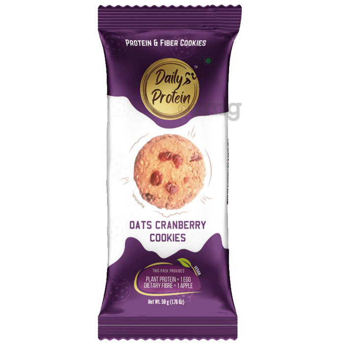 NutriSnacksBox Daily Protein Cookies (50gm Each) Oats Cranberry