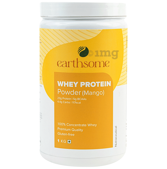 Earthsome Whey Protein Powder Gluten and Sugar Free Mango