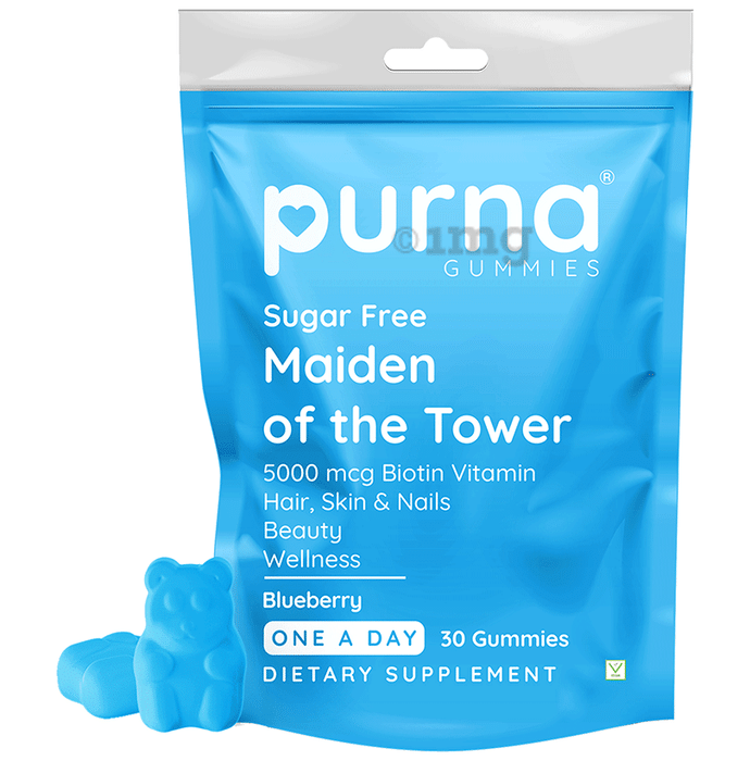 Purna Sugar Free Maiden of the Tower Gummies Blueberry