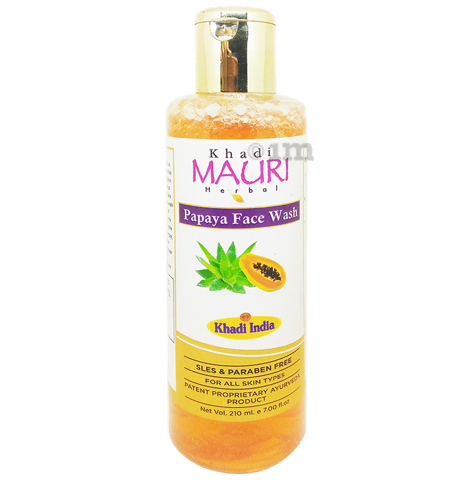 Khadi Mauri Herbal  Papaya Face Wash (210ml Each)