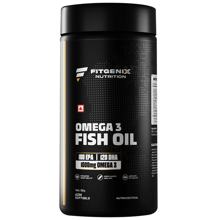 Fitgenix Nutrition Omega 3 Fish Oil Soft Gelatin Capsule