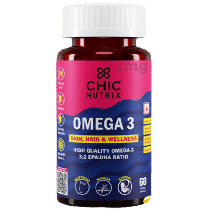 Chicnutrix Omega 3 Skin, Hair & Wellness Softgel Capsule