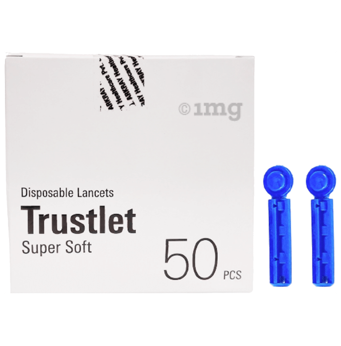 Arkray 99ED102 Trustlet Disposable Sterile Lancets for Blood Glucose Monitor (Only Lancets)