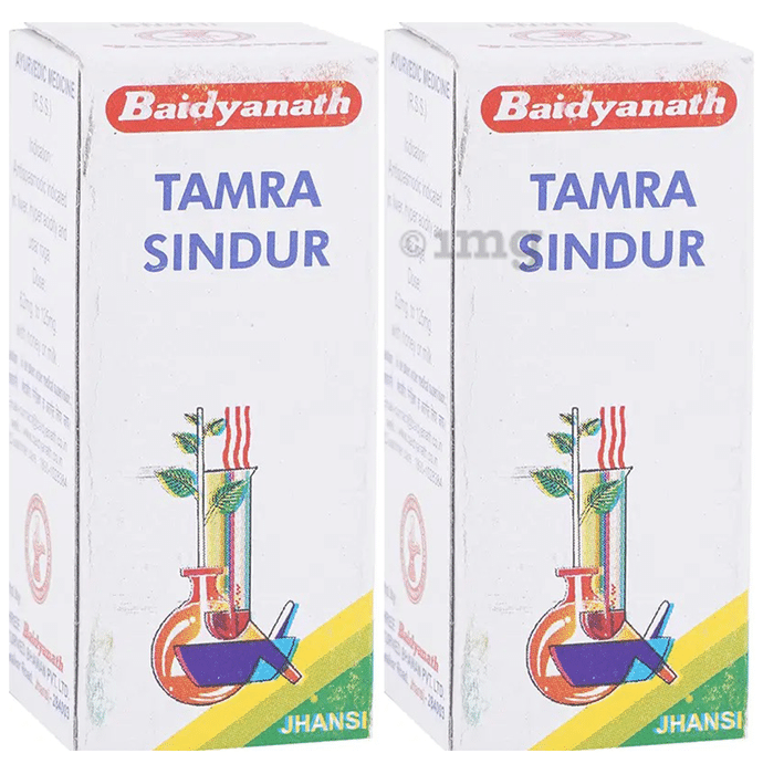 Baidyanath (Jhansi) Tamra Sindur Powder (2.5gm Each)