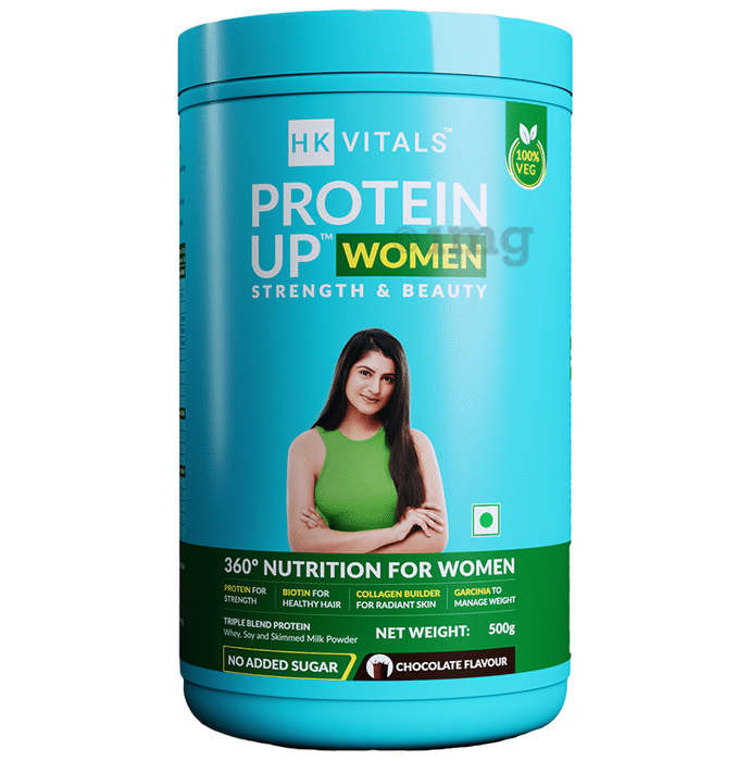 HK Vitals Protein Up Women with Biotin & Garcinia | For Strength & Beauty | Flavour Chocolate