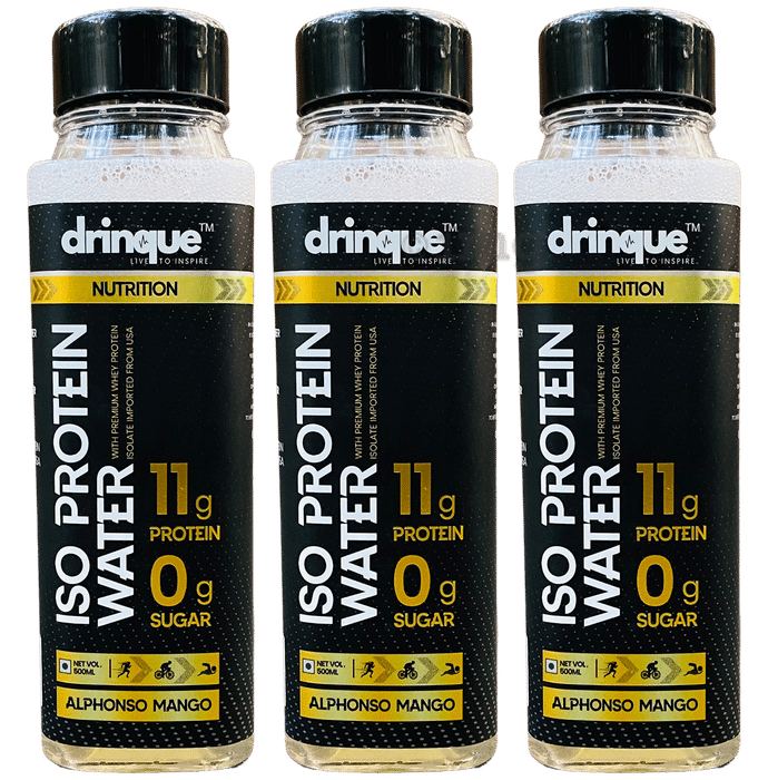 Drinque Iso Protein Water (500ml Each) Alphonso Mango