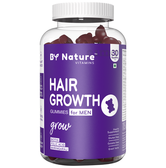 By Nature Hair Growth Gummies for Men