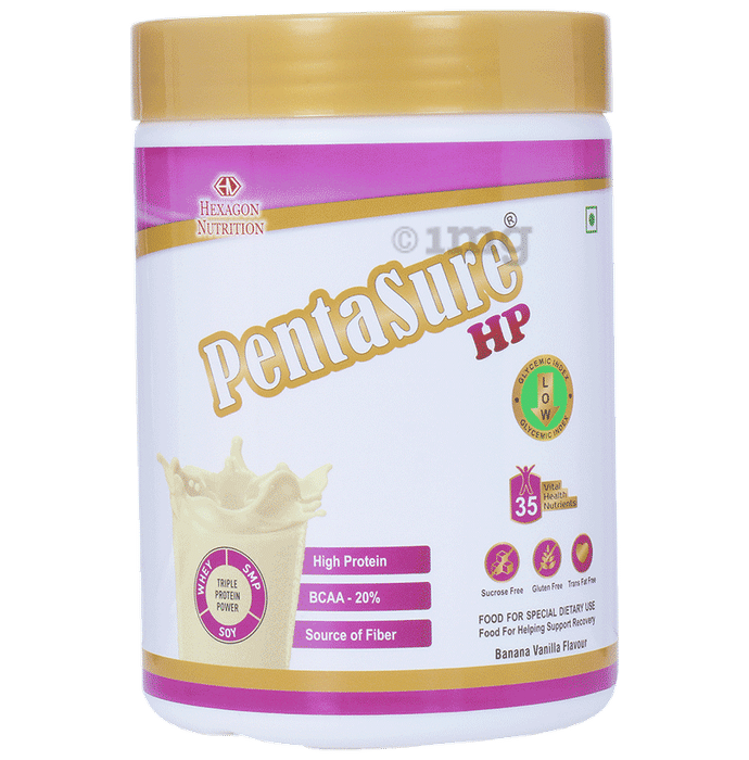 PentaSure HP with Whey, Milk & Soy Protein | Flavour Powder Banana Vanilla