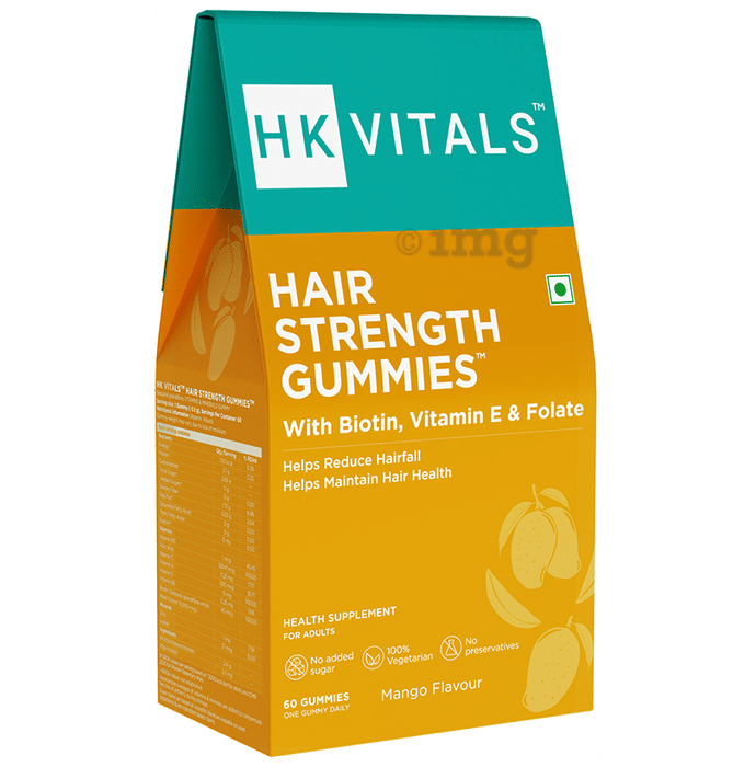 Healthkart Vitals Hair Strength Gummy Mango