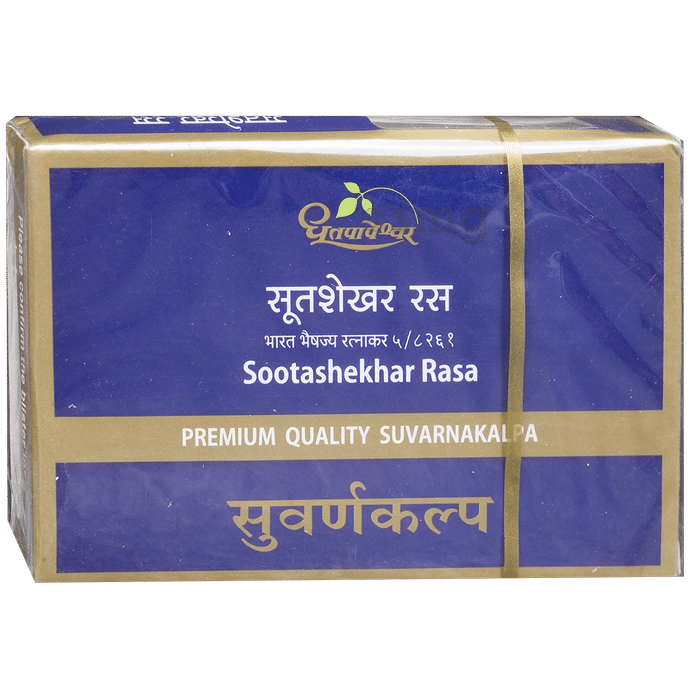 Dhootapapeshwar  Sootashekhar Rasa Premium Quality Suvarnakalpa