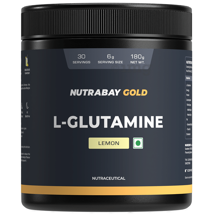 Nutrabay L-Glutamine Powder Lime
