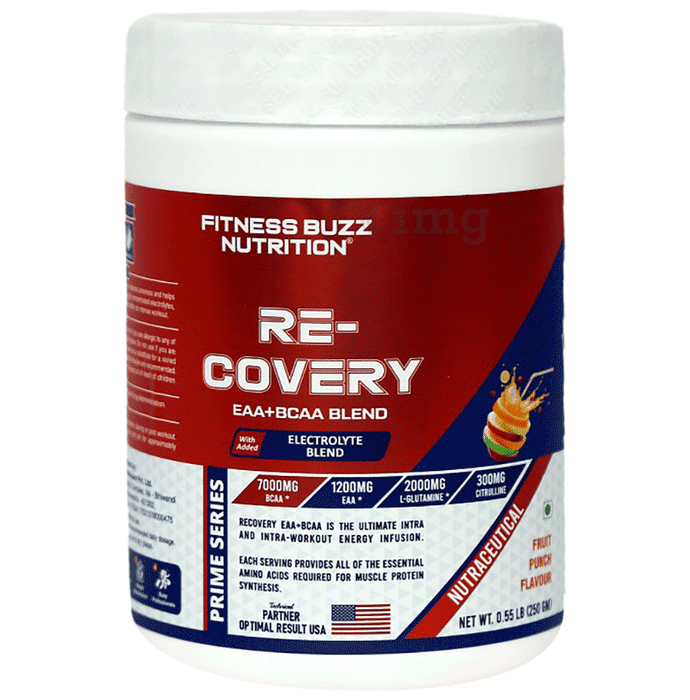 Fitness Buzz Nutrition Re covery Powder Fruit Punch