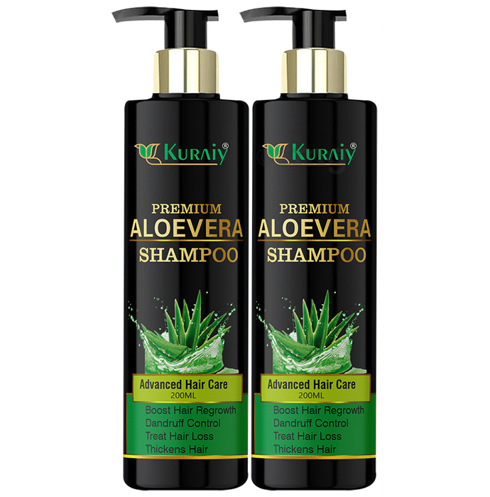 Kuraiy Combo Pack of Premium Aloevera Shampoo & Premium Aloevera Conditioner (200ml Each)