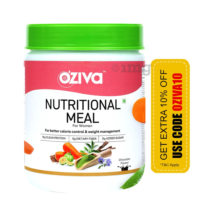 Oziva Nutritional Meal for Women for Better Calorie Control & Weight Management Chocolate