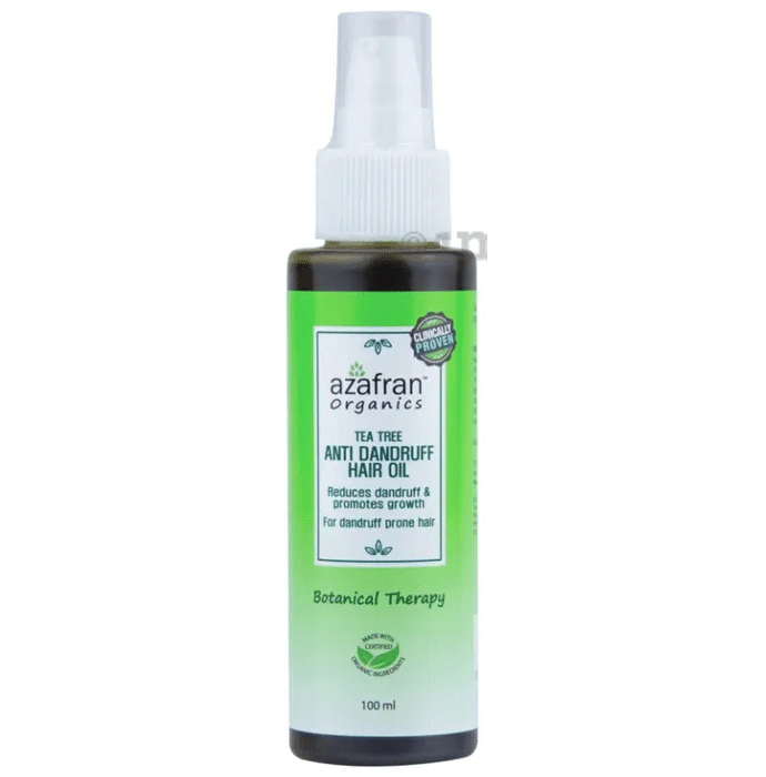 Azafran Organics Tea Tree Anti Dandruff Hair Oil