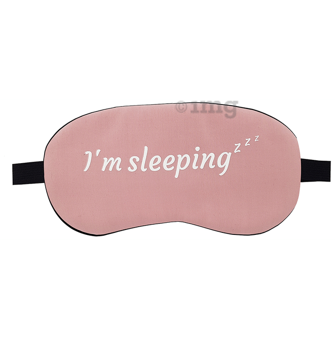Jenna Sleeping Eye Mask for Insomnia, Puffy Eyes and Dark Circles Sleeping Pink