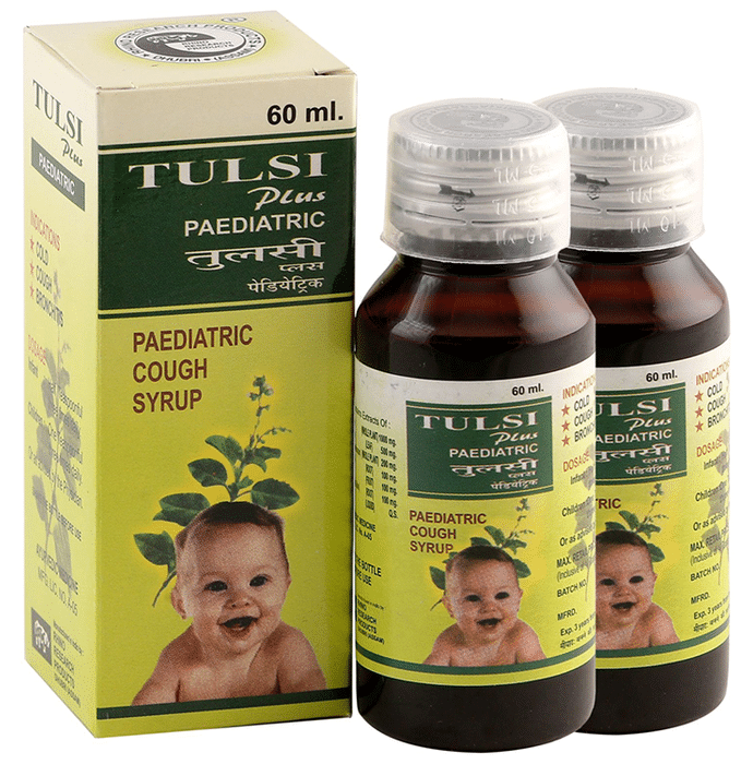 Rhino Tulsi  Plus Paediatric Cough Syrup(60ml Each)