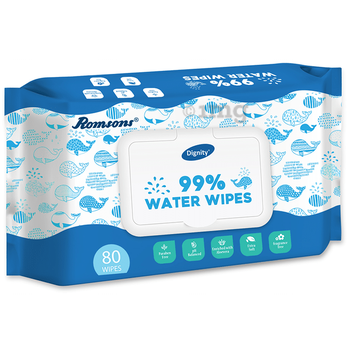 Dignity 99% Water Wipes (80 Each)