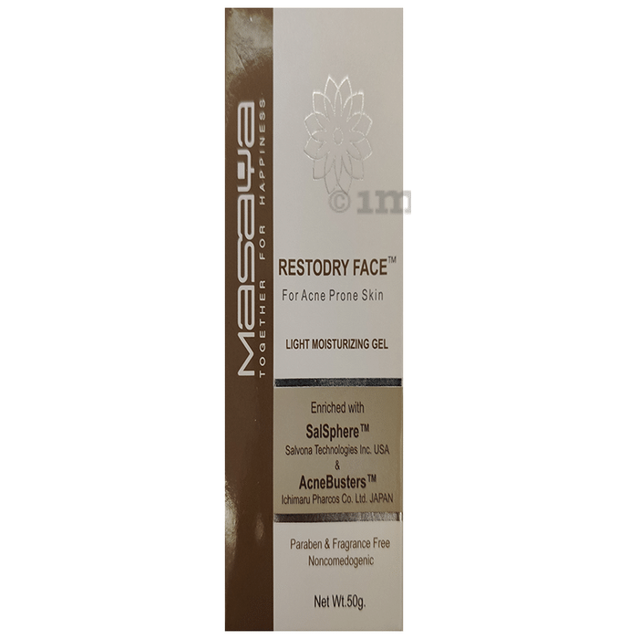 Restodry Face Light Moisturizing Gel | For Acne Prone Skin | Paraben-Free