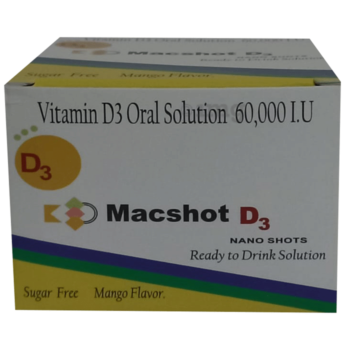 Macshot D3 Nano Shot Mango Sugar Free
