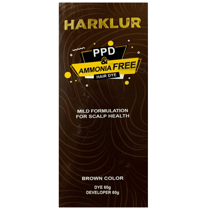 Harklur PPD & Ammonia Free Hair Dye Brown