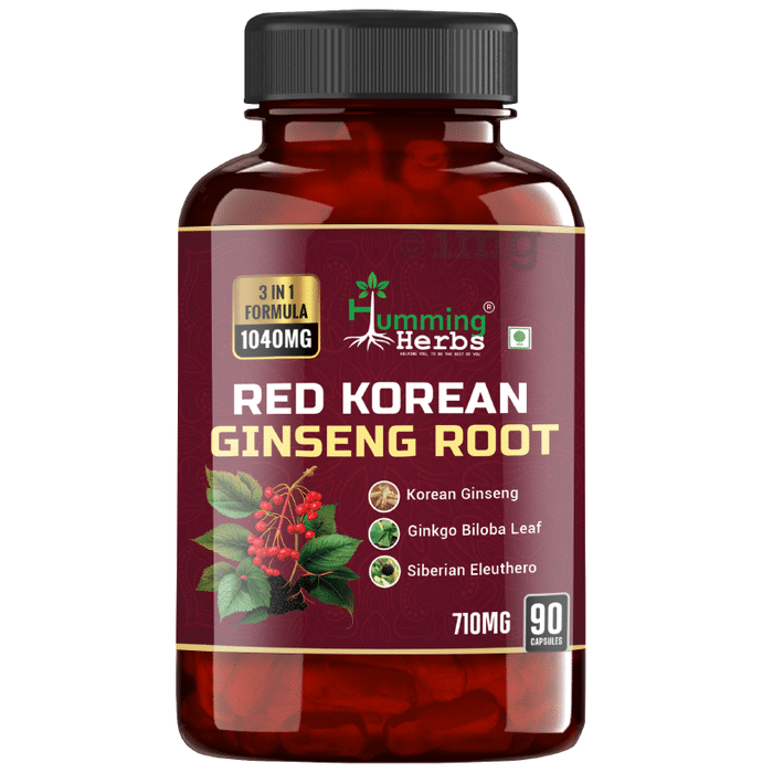 Humming Herbs Red Korean Ginseng Root Capsule