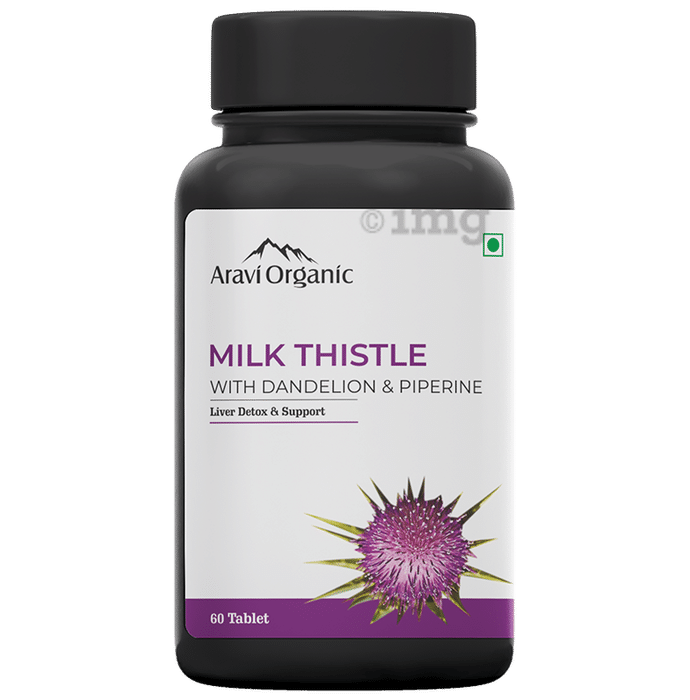 Aravi Organic Milk Thistle with Dandelion & Piperine Tablet
