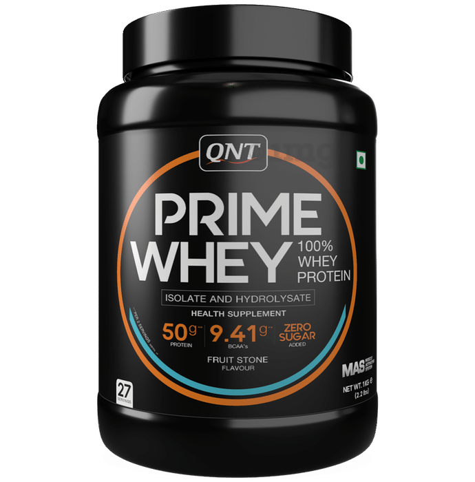 QNT Prime Whey Isolate & Hydrolysate Powder Fruit Stone