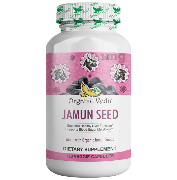 Organic Veda Jamun Seed Veggie Capsule