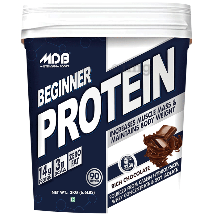 MDB Master Dream Bodies Beginner Protein 14g Whey Concentrate Rich Chocolate