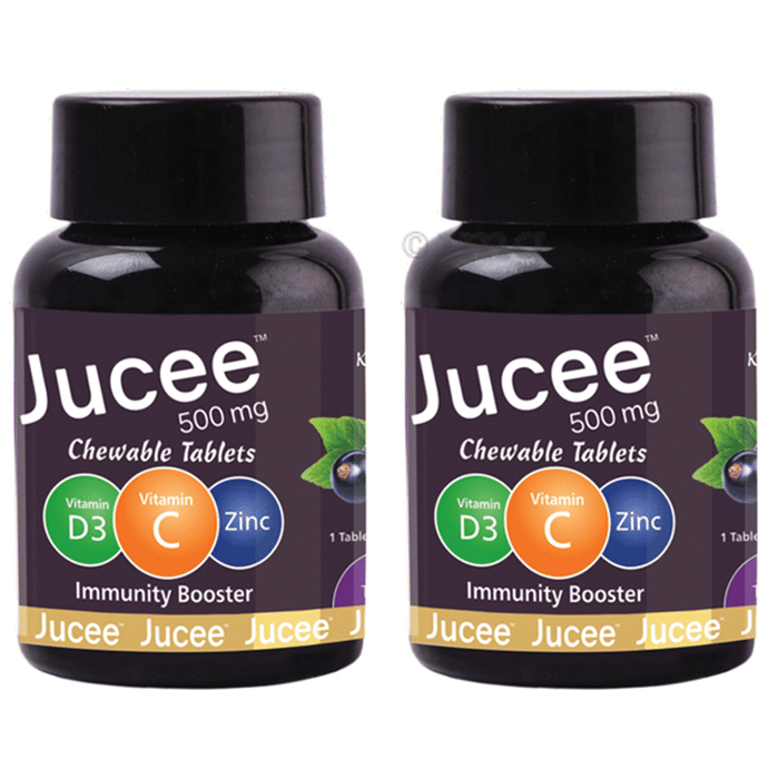 Jucee 500mg Chewable Tablet (60 Each) Delicious Kala Khatta