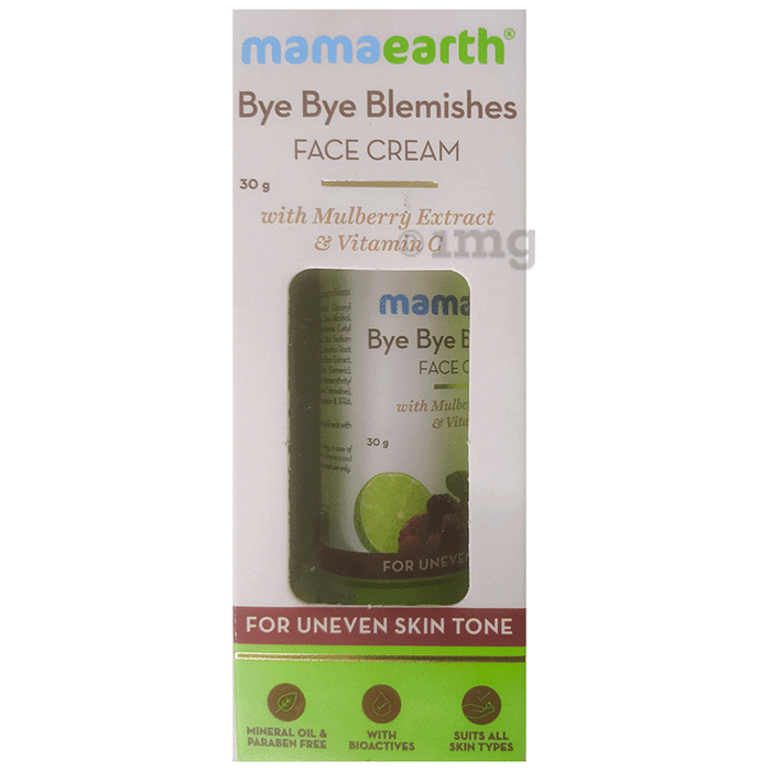 Mamaearth Bye Bye Blemishes Face Cream | With Mulberry Extract & Vitamin C | Paraben-Free