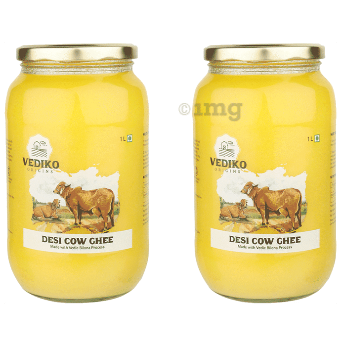 Vediko Origins Desi Cow Ghee (1 Litre Each)