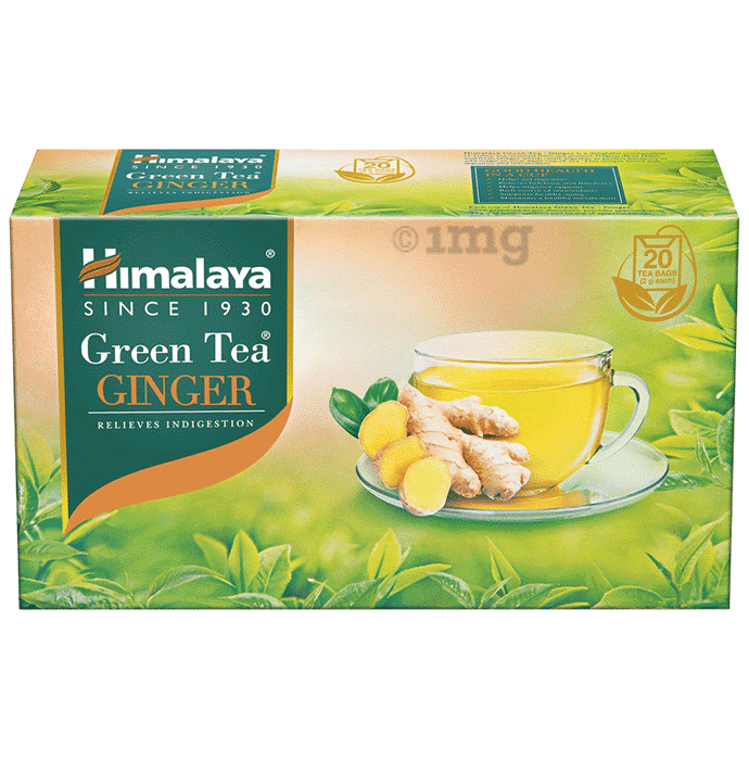 Himalaya Green Tea Sachet (2gm Each) Ginger with Cup Free
