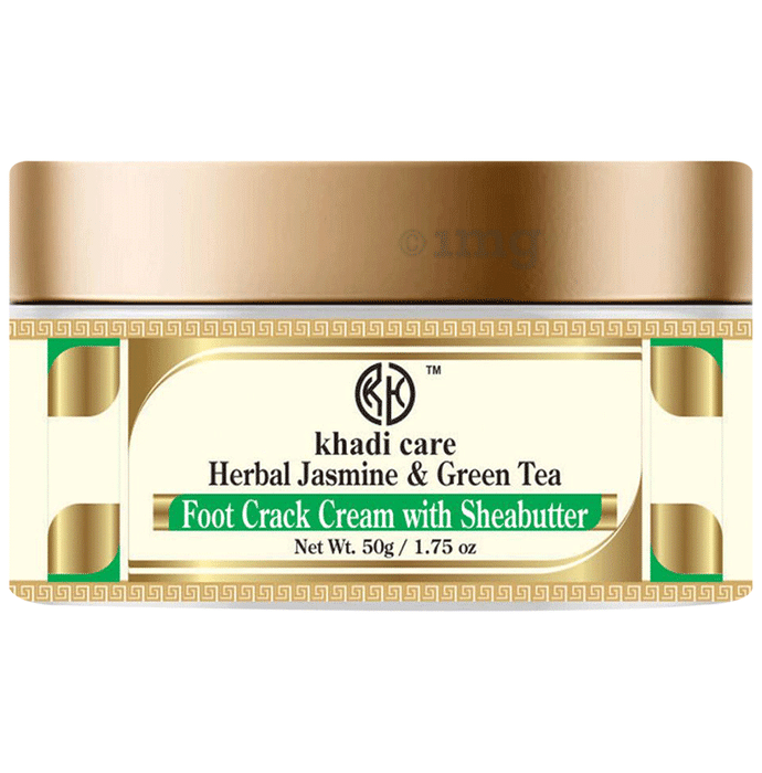 Khadi Care Herbal Jasmine & Green Tea Foot Crack Cream With Sheabutter (50gm Each)