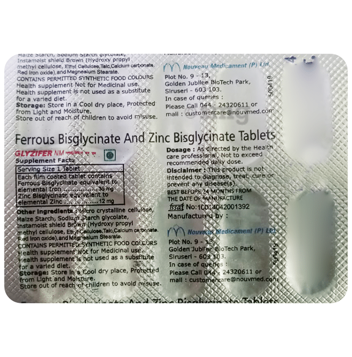 Glyzifer NM Tablet