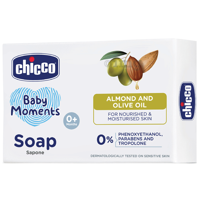 Chicco Almond Olive Oil Baby Moments Soap 0+ Month: Buy box of