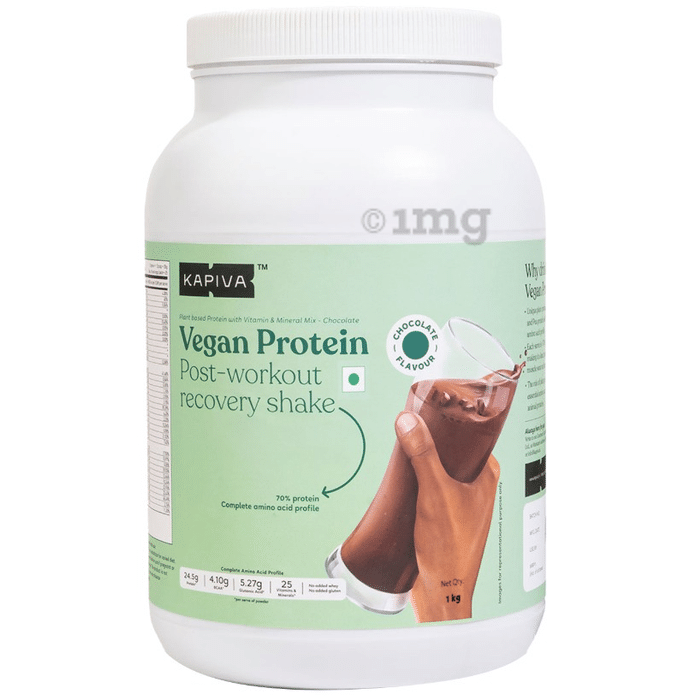 Kapiva Vegan Protein Post-Workout Recovery Shake Chocolate
